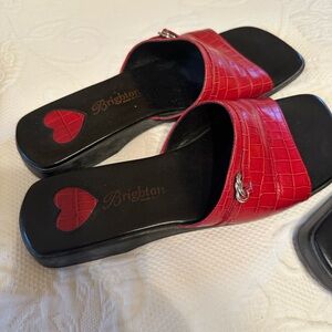 Brighton sandals. Red